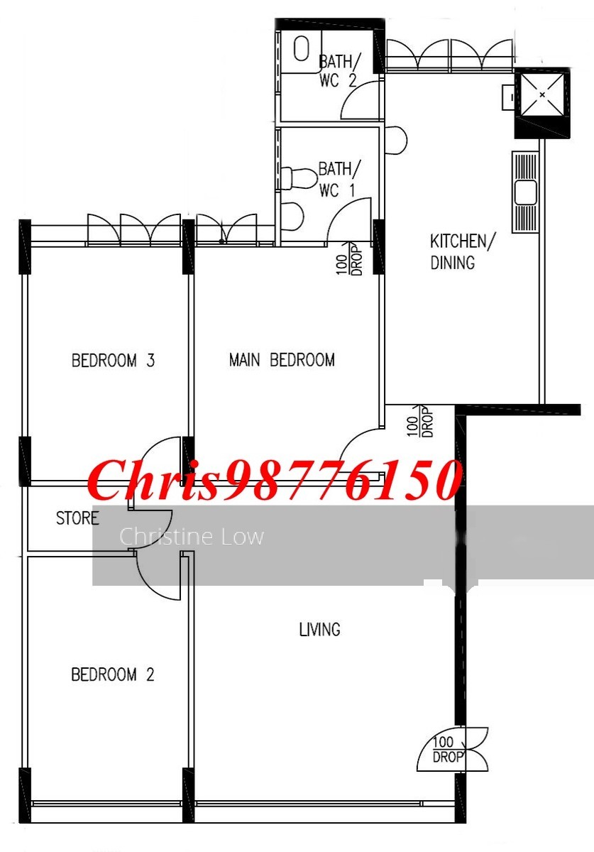 Blk 720 Bedok Reservoir Road (Bedok), HDB 4 Rooms #146860512